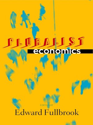 cover image of Pluralist Economics